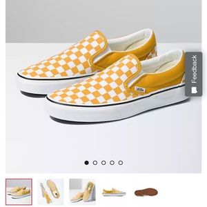 yellow checkered vans